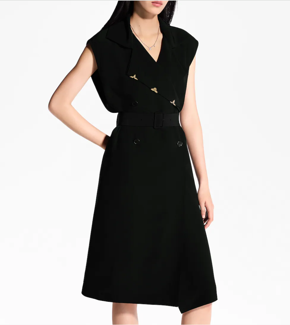 Loui* 25ss Belted Double-Breasted Dress