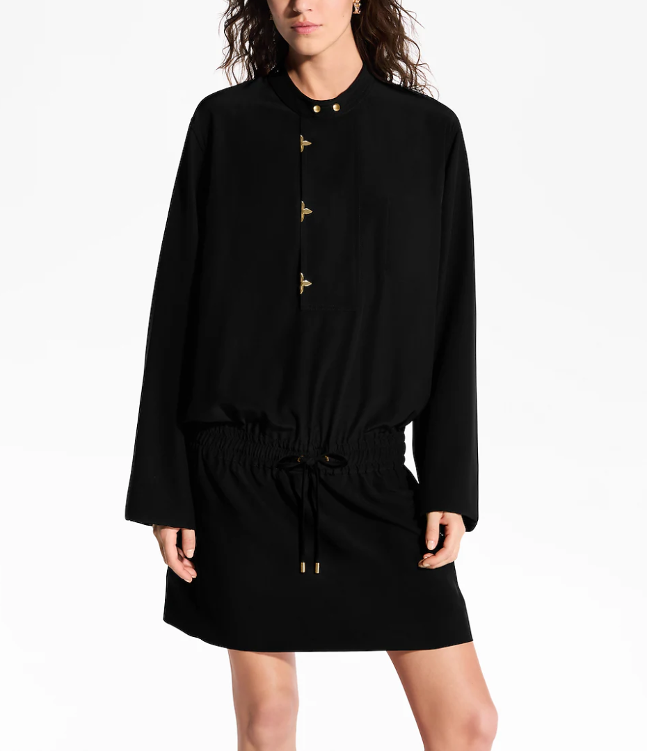 Loui* 25ss Long-Sleeved Lavallière Dress