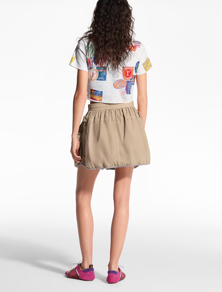 Loui* 25ss Patch print crop top