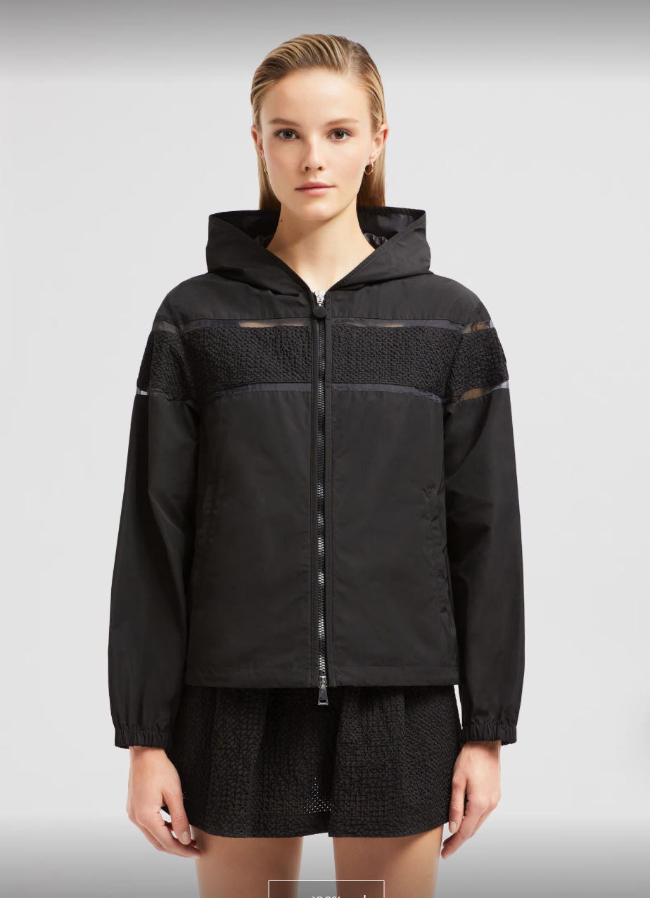 Monc* 25ss Embroidered Hooded Jacket