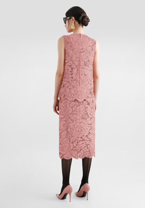 D*Gab 25ss floral lace pencil skirt