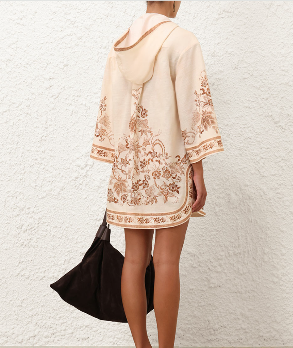 Zim* 25ss linen tunic mini dress and pants set