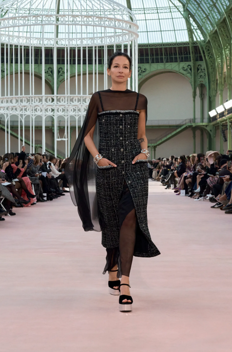 C*nel 25ss glittered tweed dress twinset