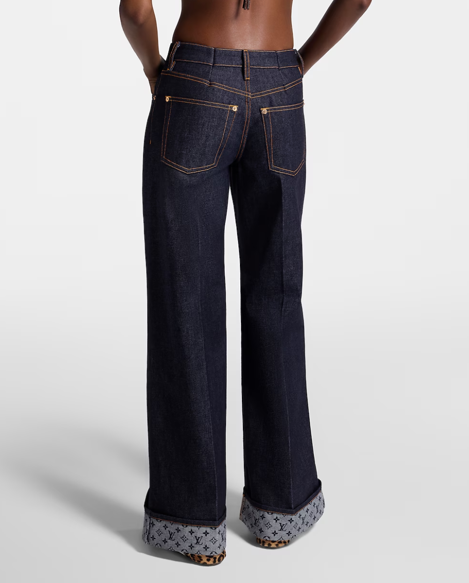 Loui* 25ss cuffed hem flared jeans