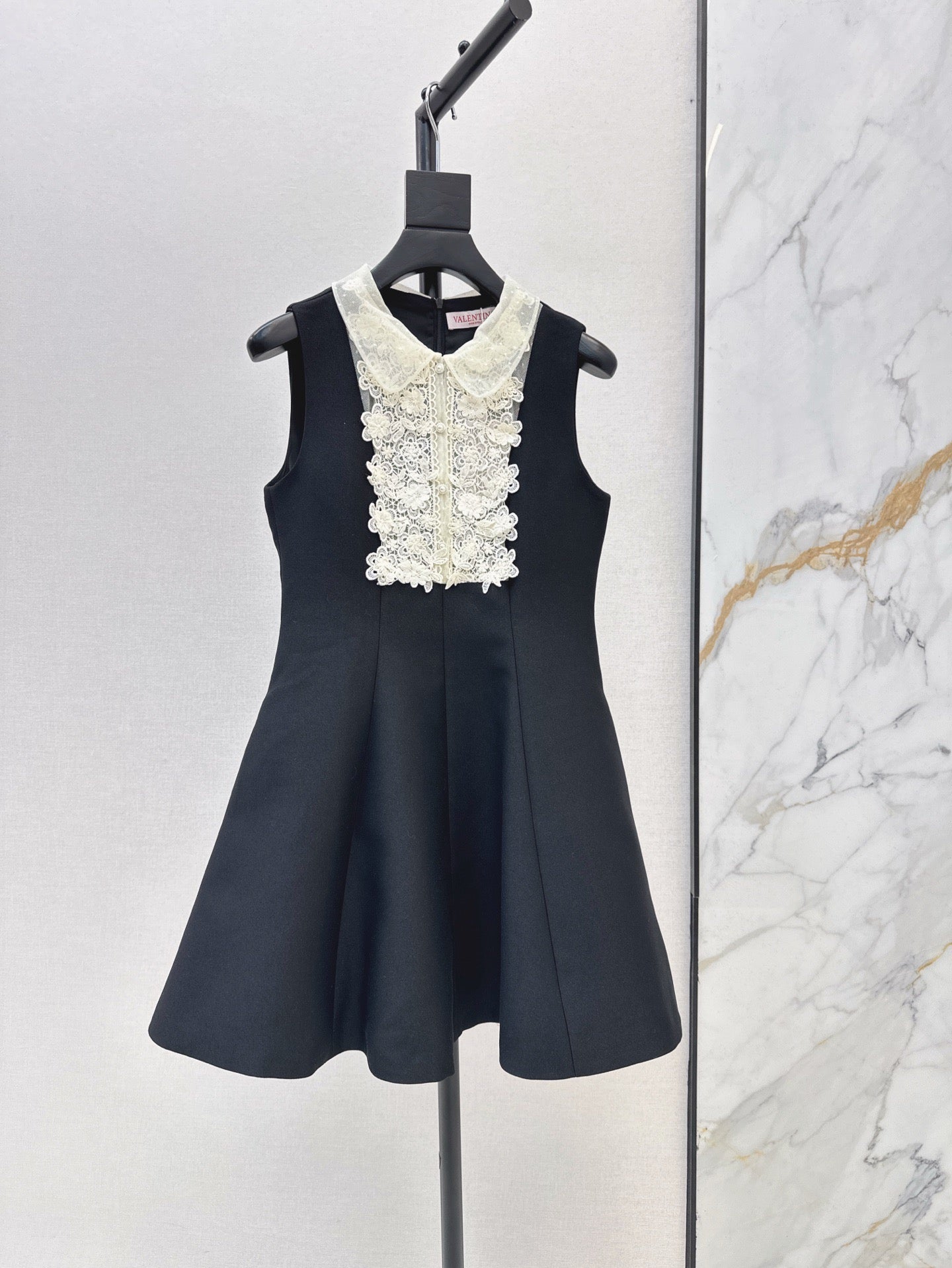 Valen* 25ss Lace collar baby doll dress