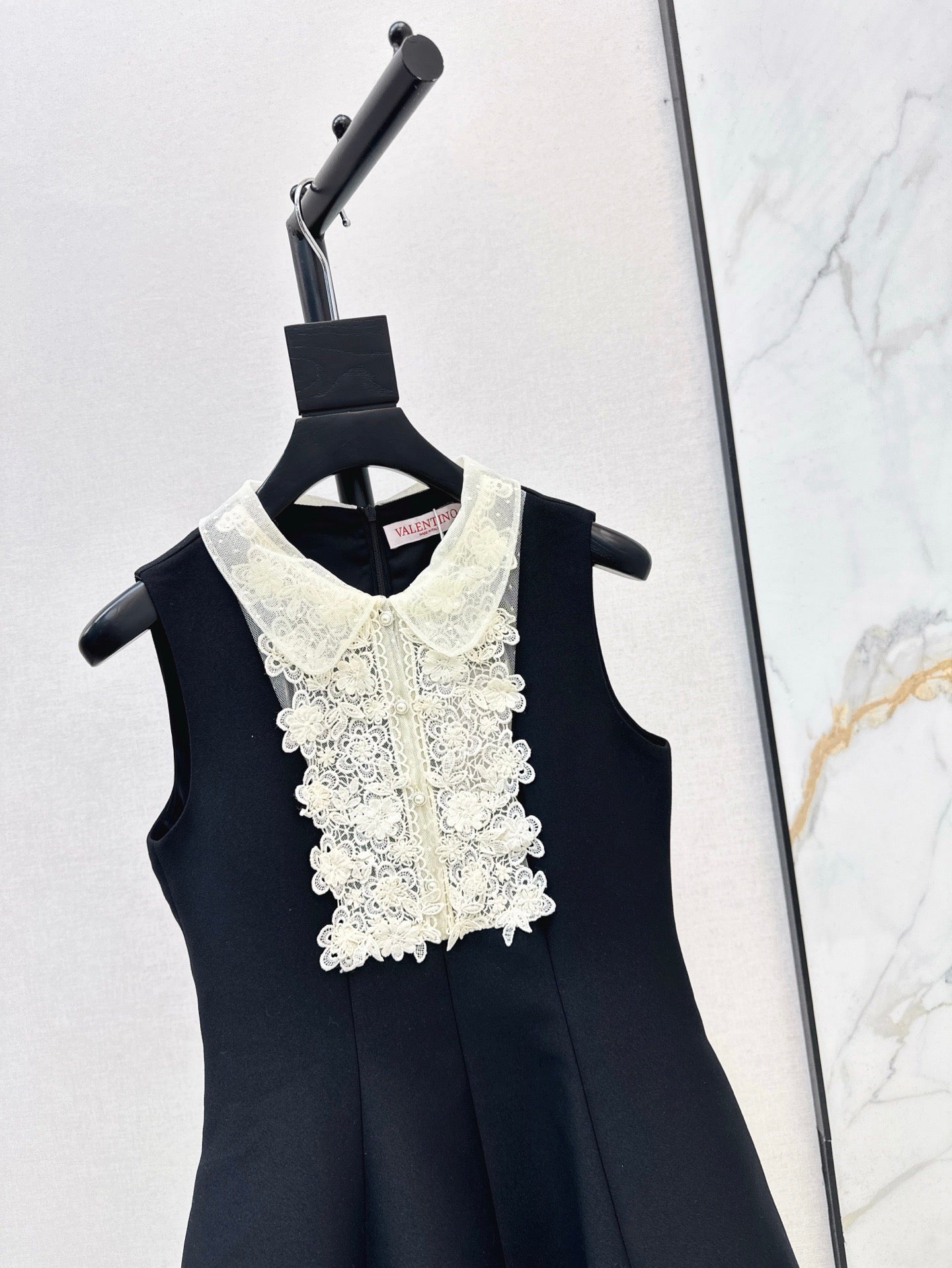 Valen* 25ss Lace collar baby doll dress