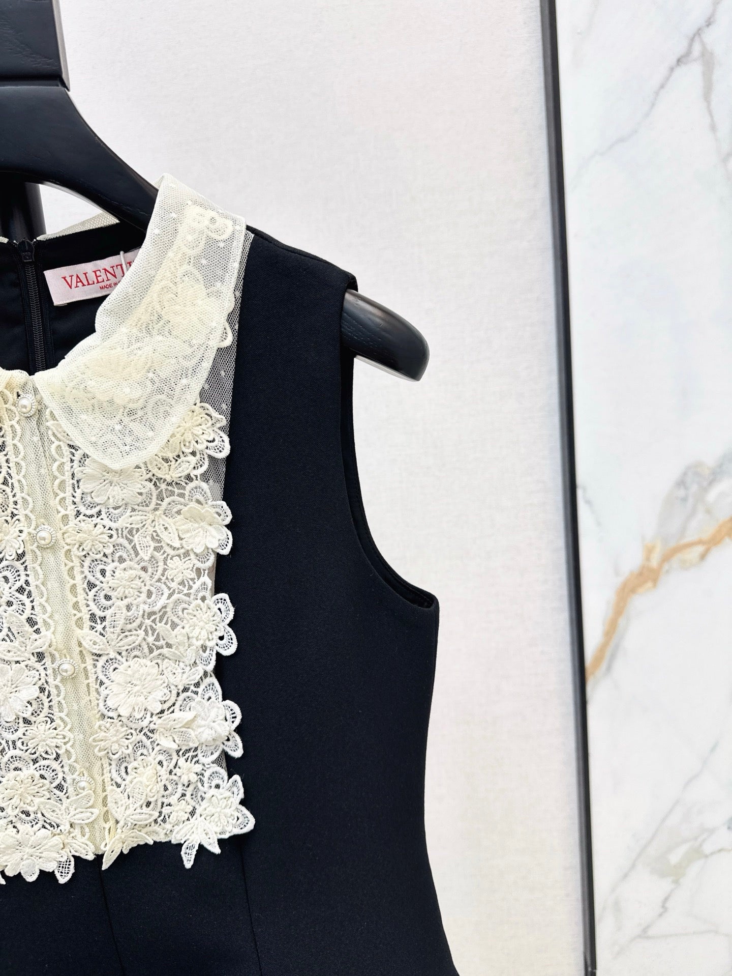 Valen* 25ss Lace collar baby doll dress