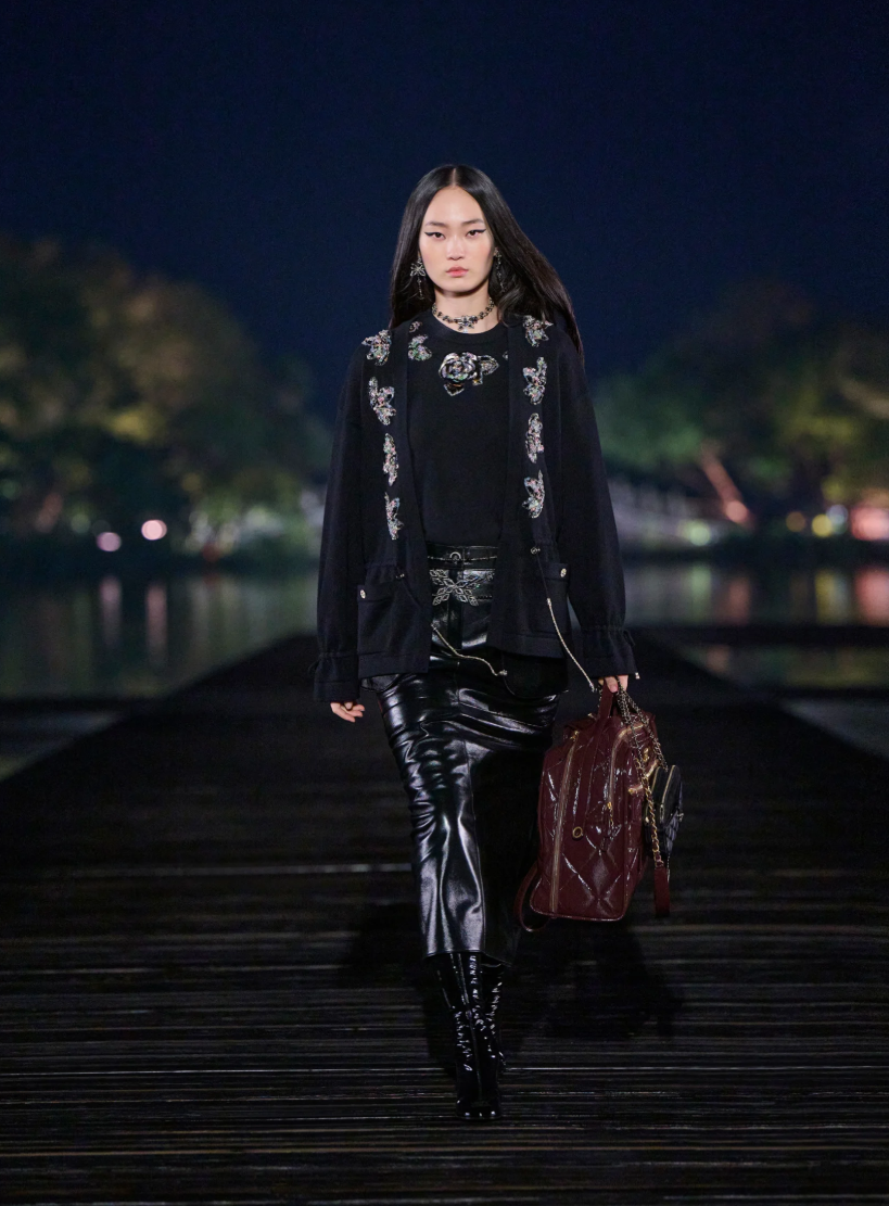 C*nel 25ss lambskin skirt