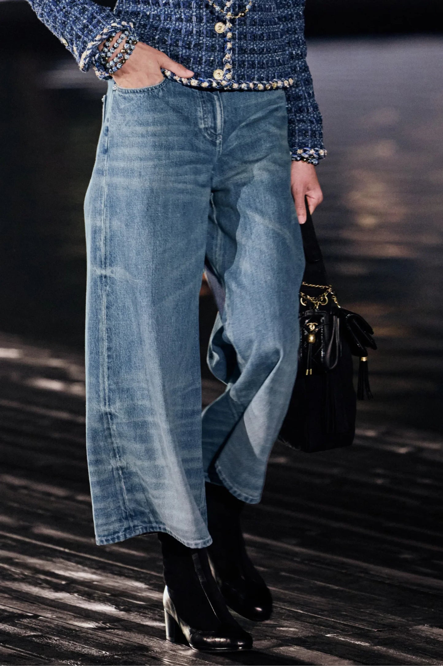 C*nel 25ss braided waistline jeans