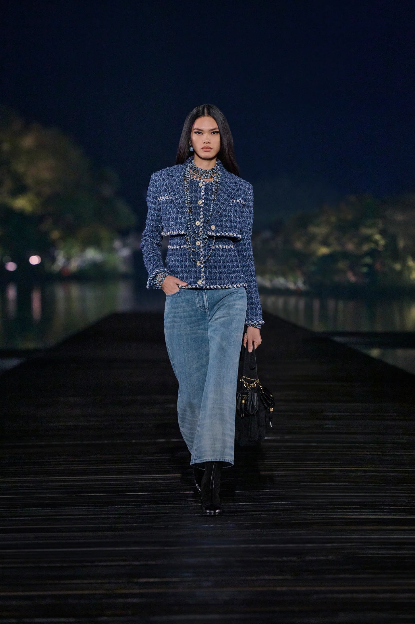 C*nel 25ss braided waistline jeans