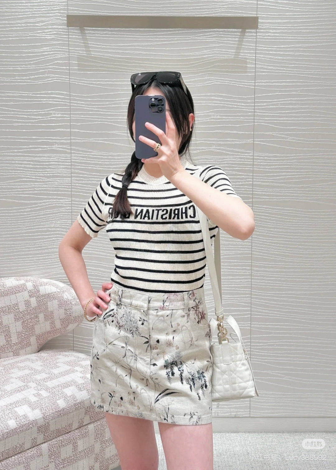 D*r 25ss denim miniskirt