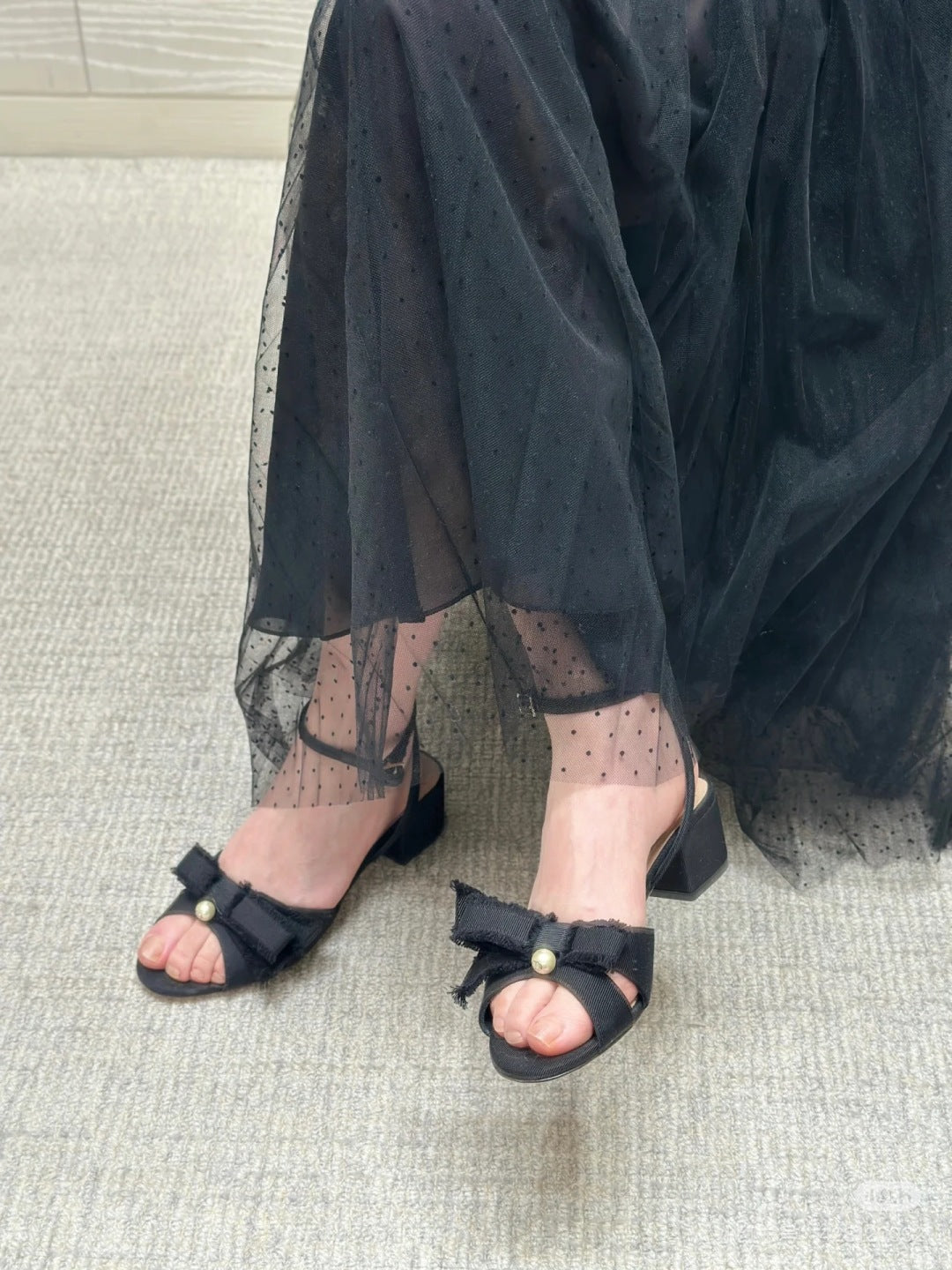 D*r 25ss pleated mesh skirt