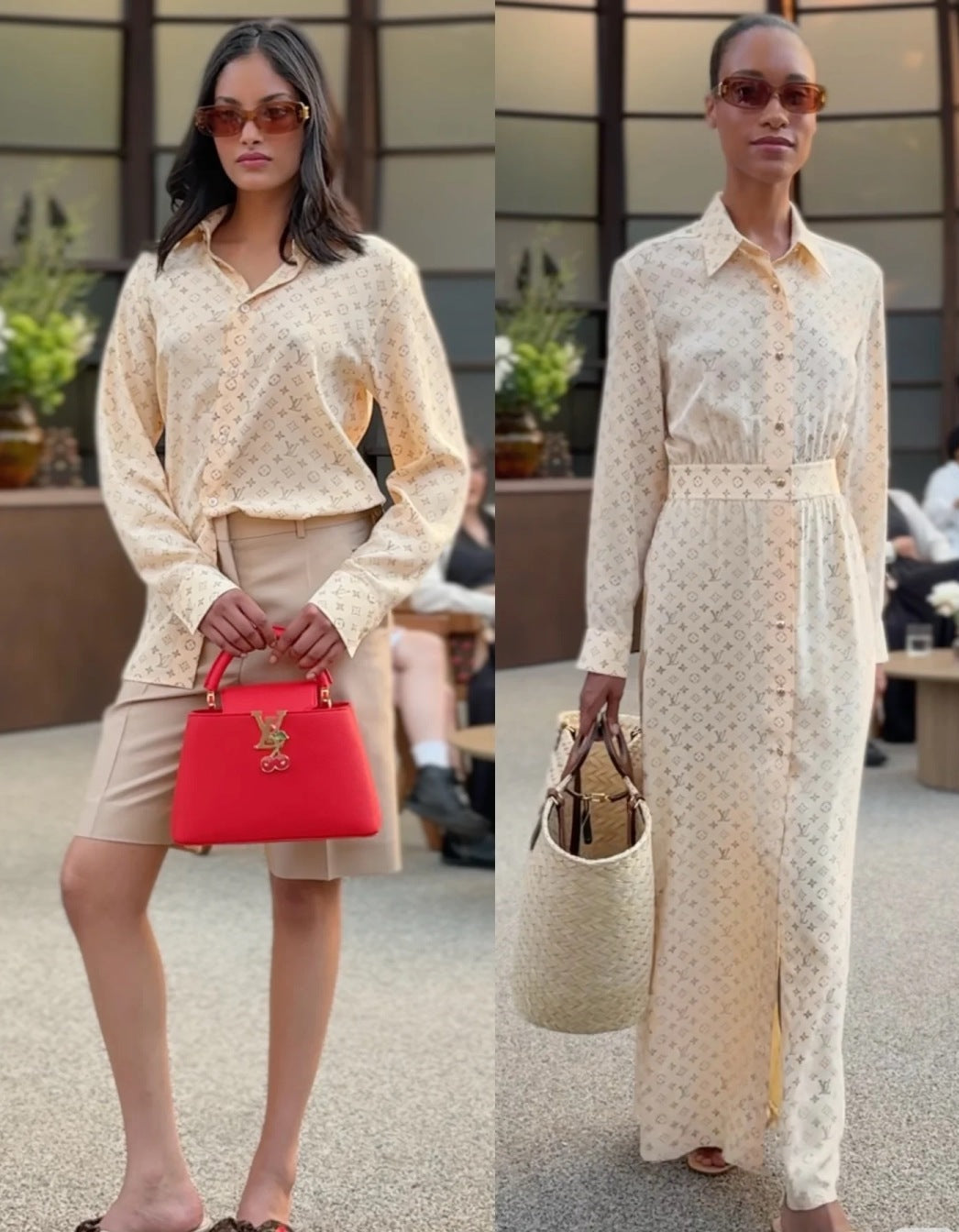 Loui* 25ss washed monogram shirt