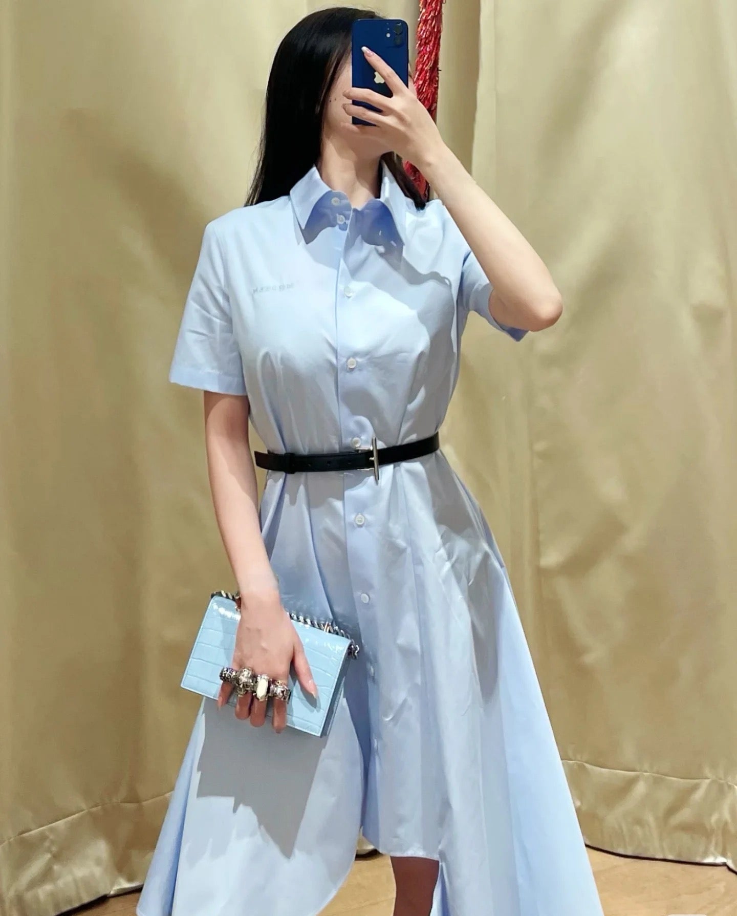 McQ* 25SS Irregular hem shirt dress