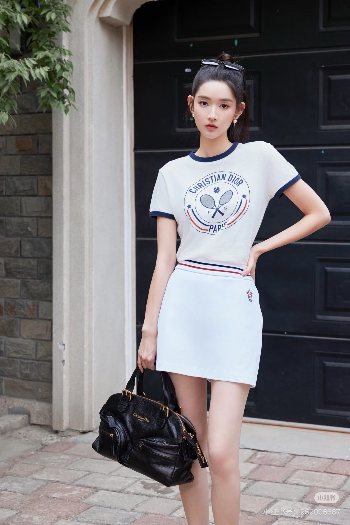 D*r 25ss Tennis racket cottom t-shirt