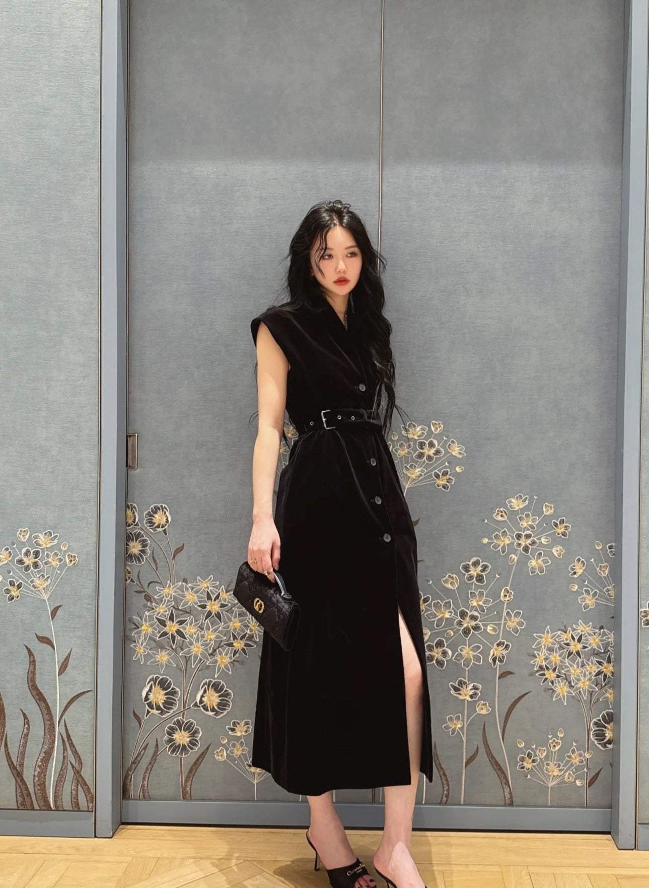 D*r 25ss mid-length blazer dress