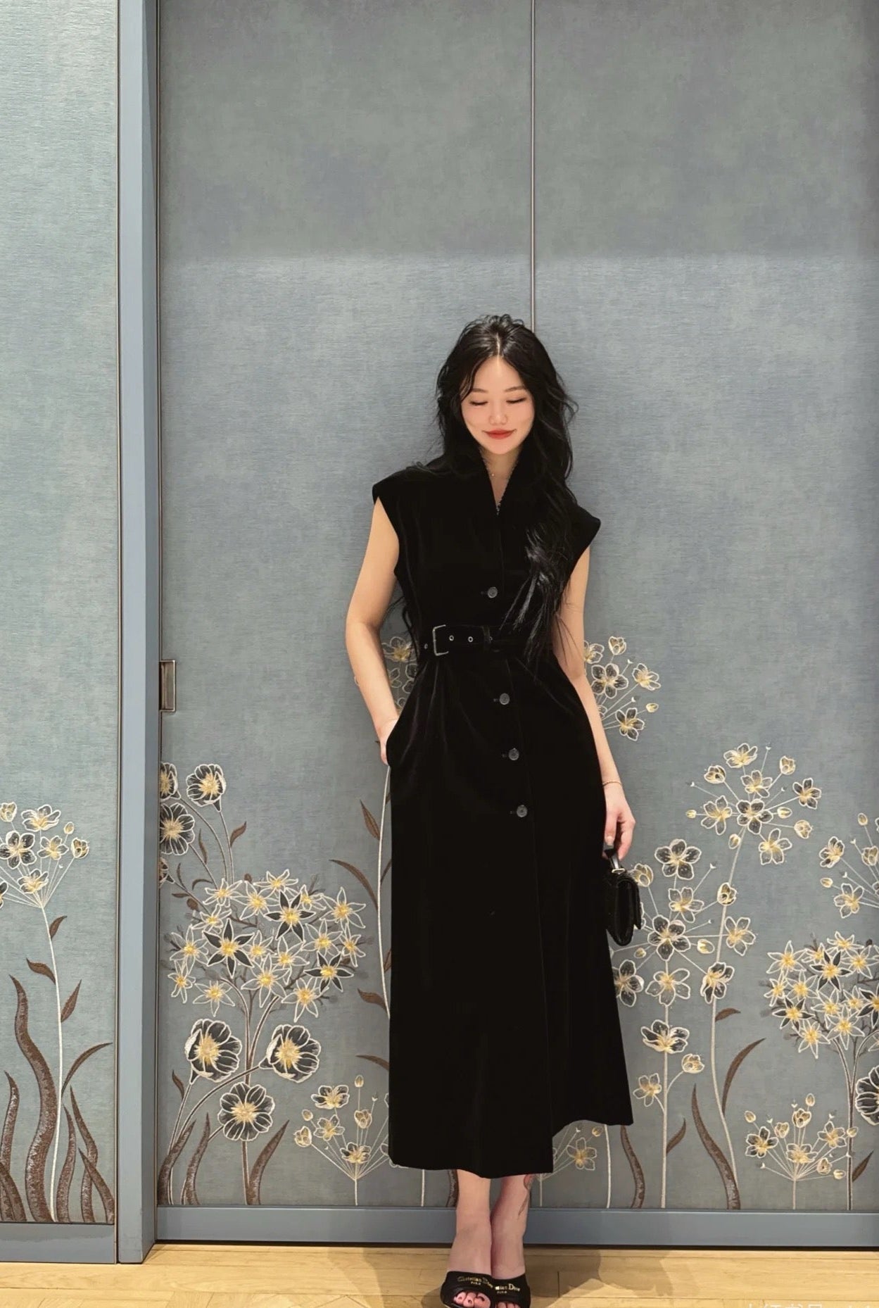 D*r 25ss mid-length blazer dress