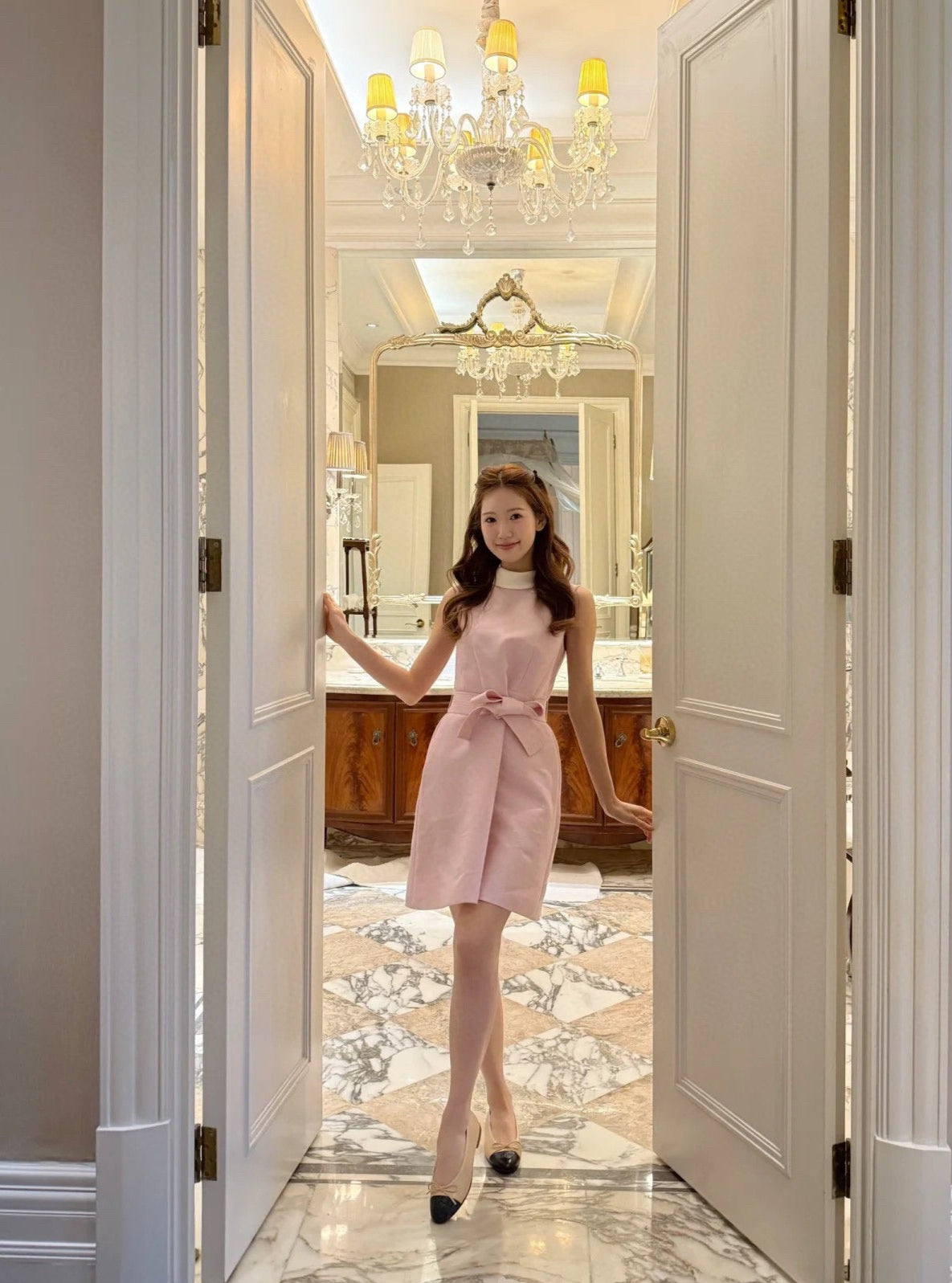 D*r 25ss tied belt short dress