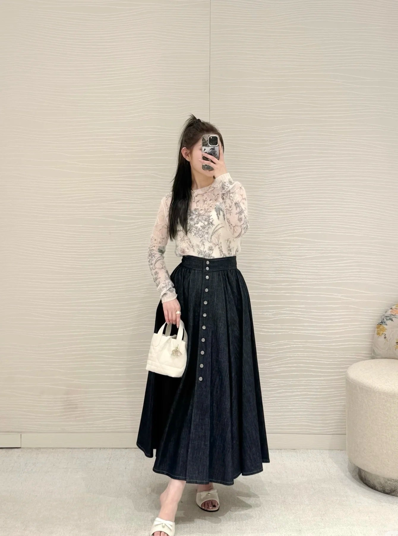 D*r 25ss embroidered sweater