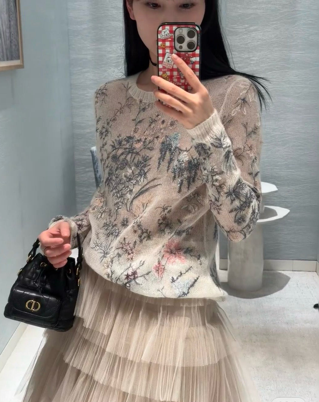 D*r 25ss embroidered sweater