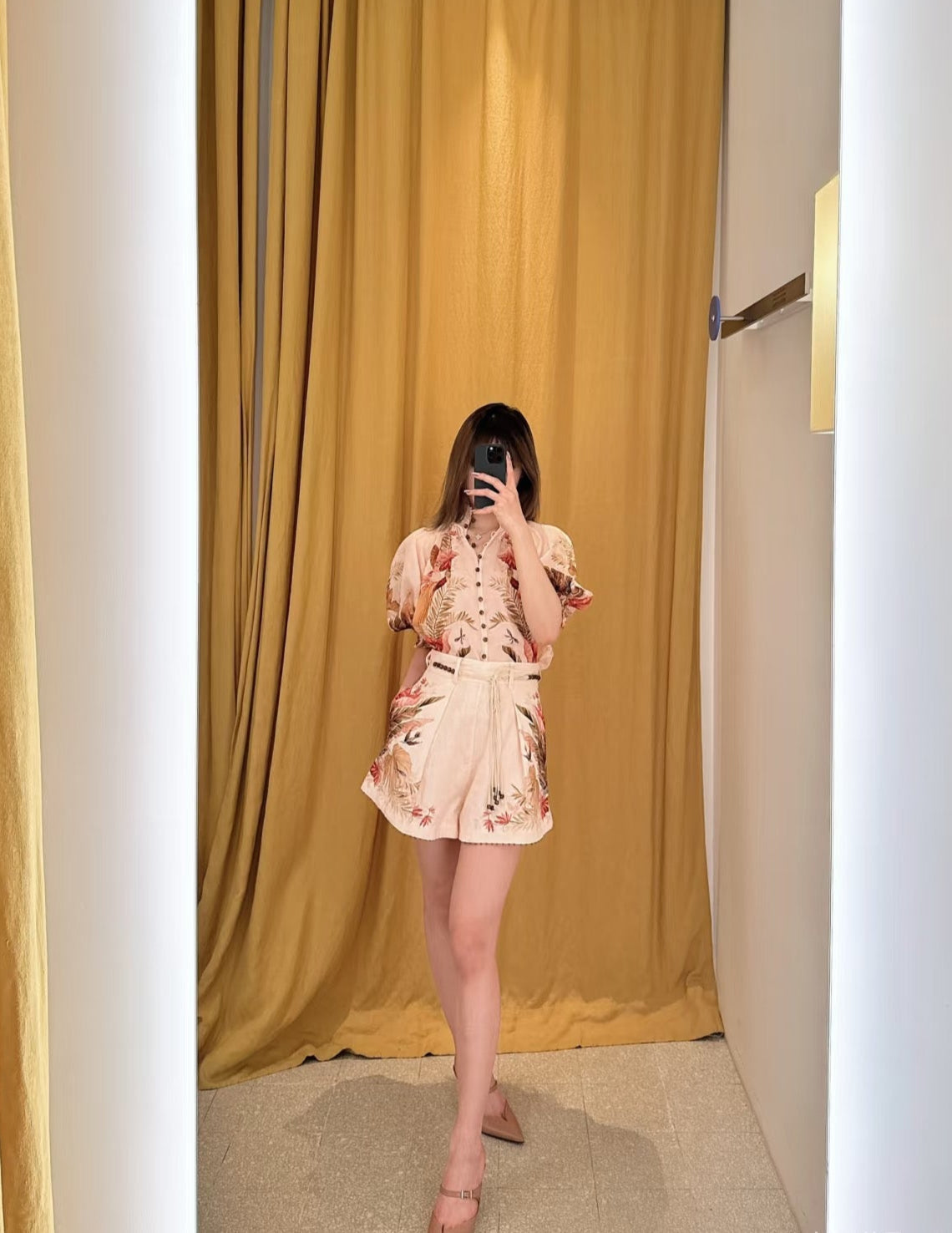 Zim* 25ss floral printed shirt