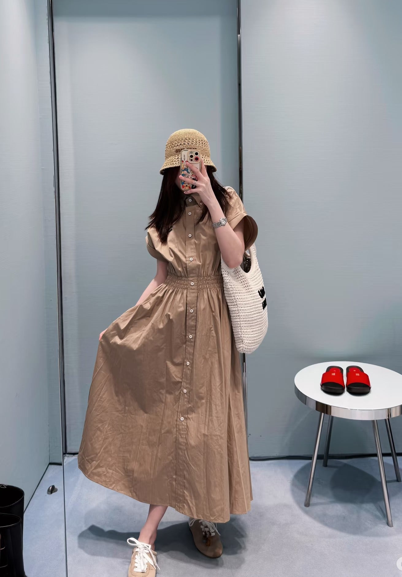 M*u 25ss elastic waist dress