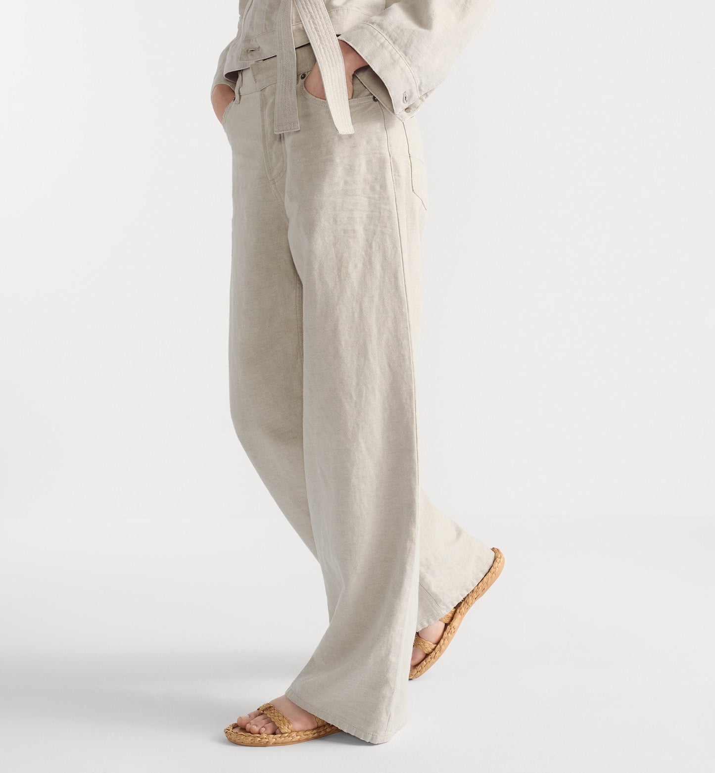 D*r 25ss oblique interior flared jeans