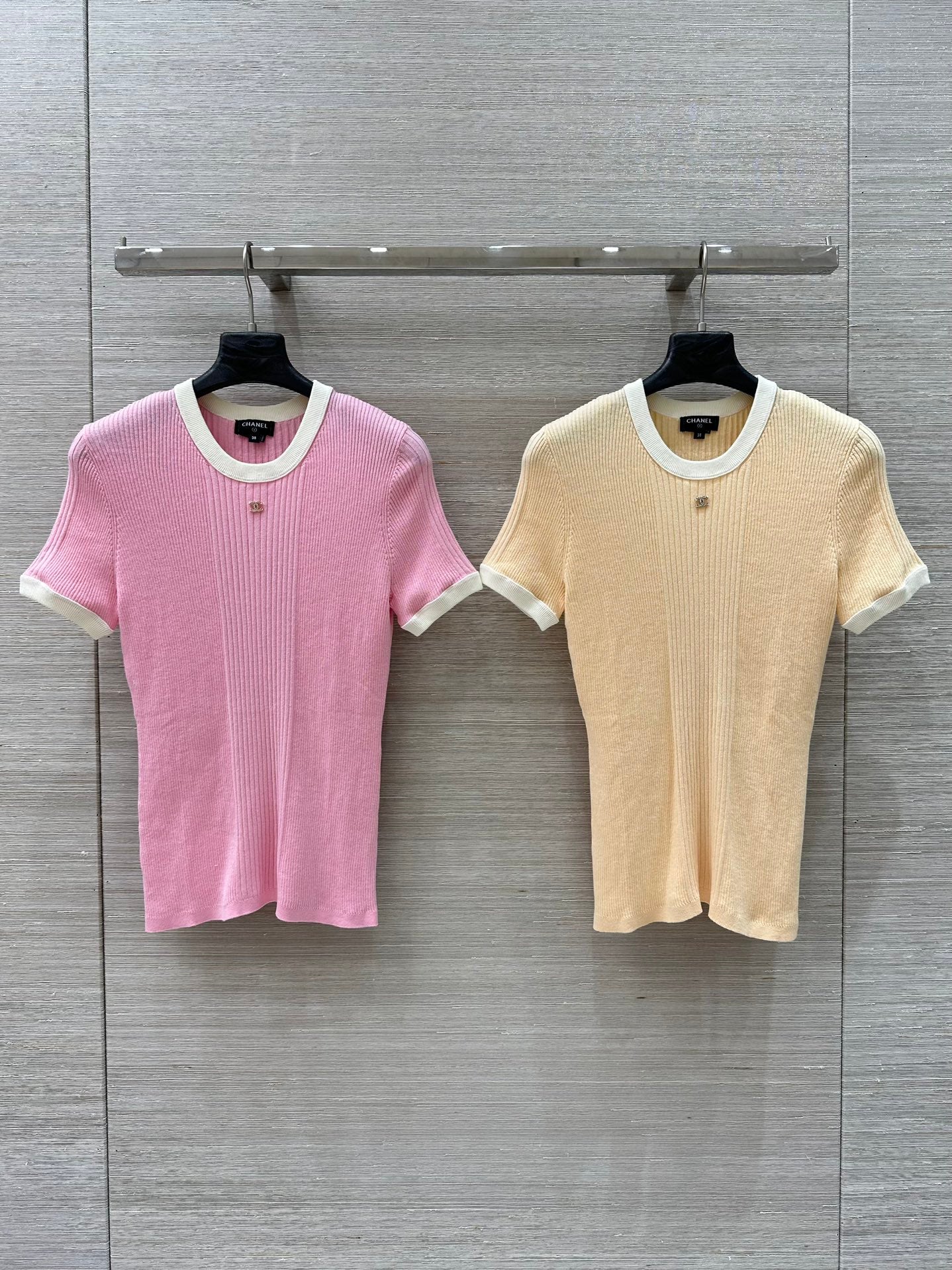 C*nel 25ss knitted short-sleeve top