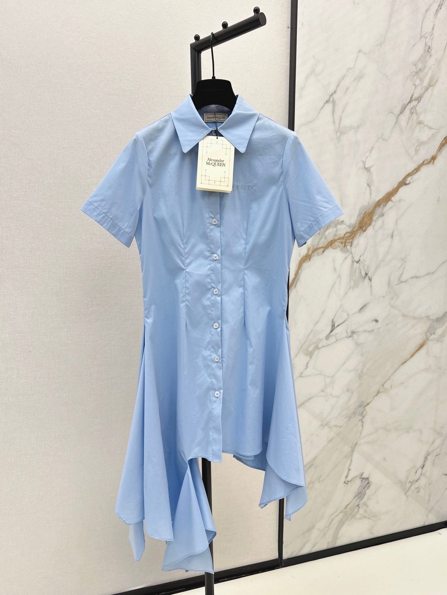McQ* 25SS Irregular hem shirt dress