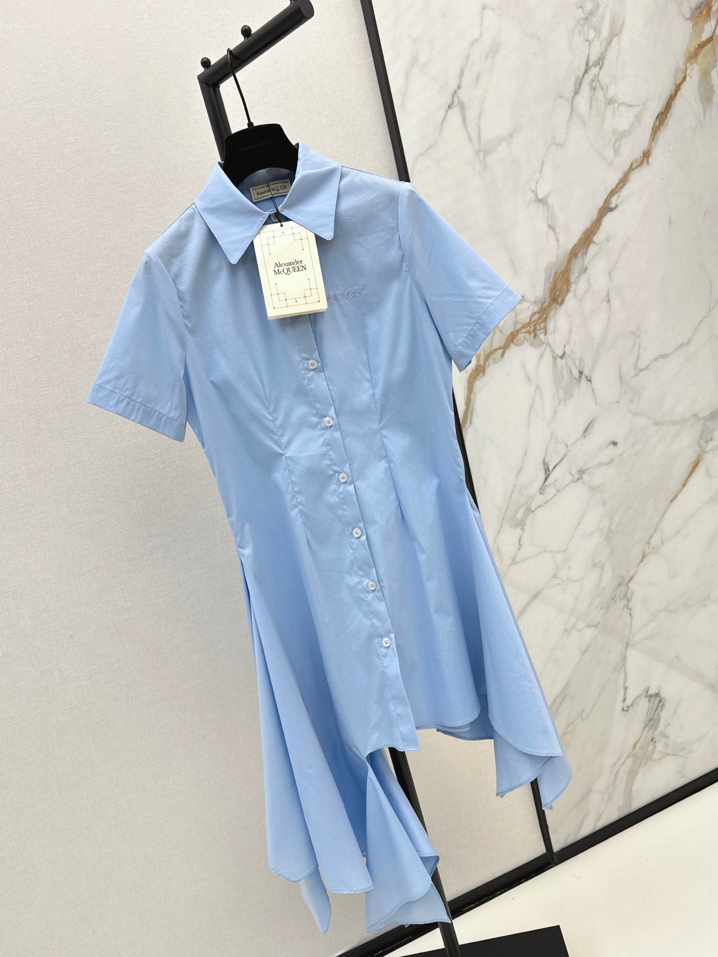 McQ* 25SS Irregular hem shirt dress