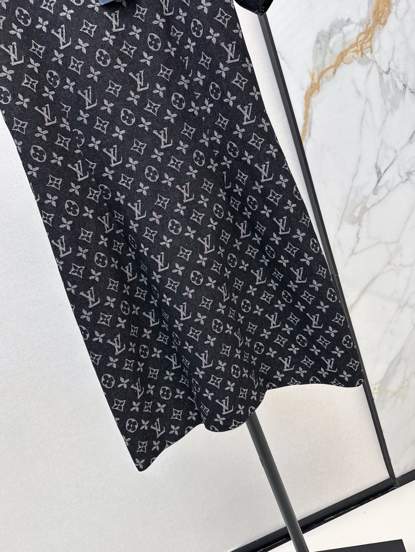 Loui* monogram denim dress