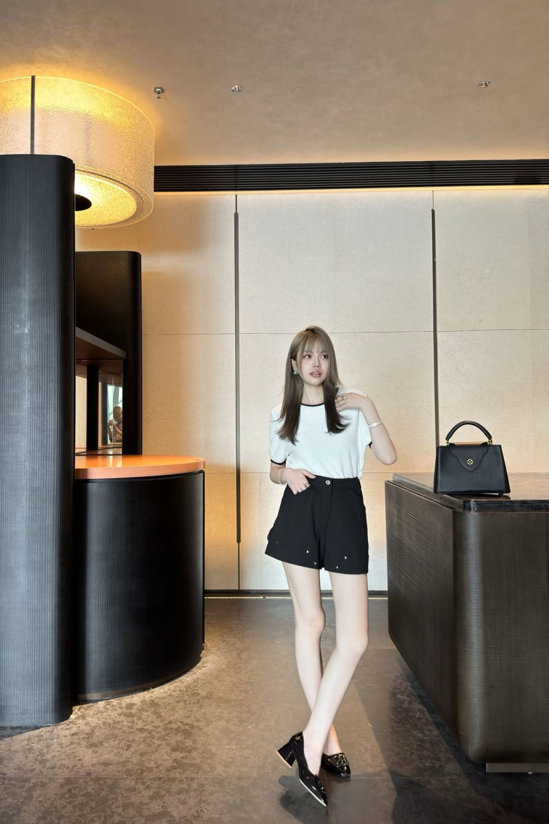 Loui* canvas cotton shorts