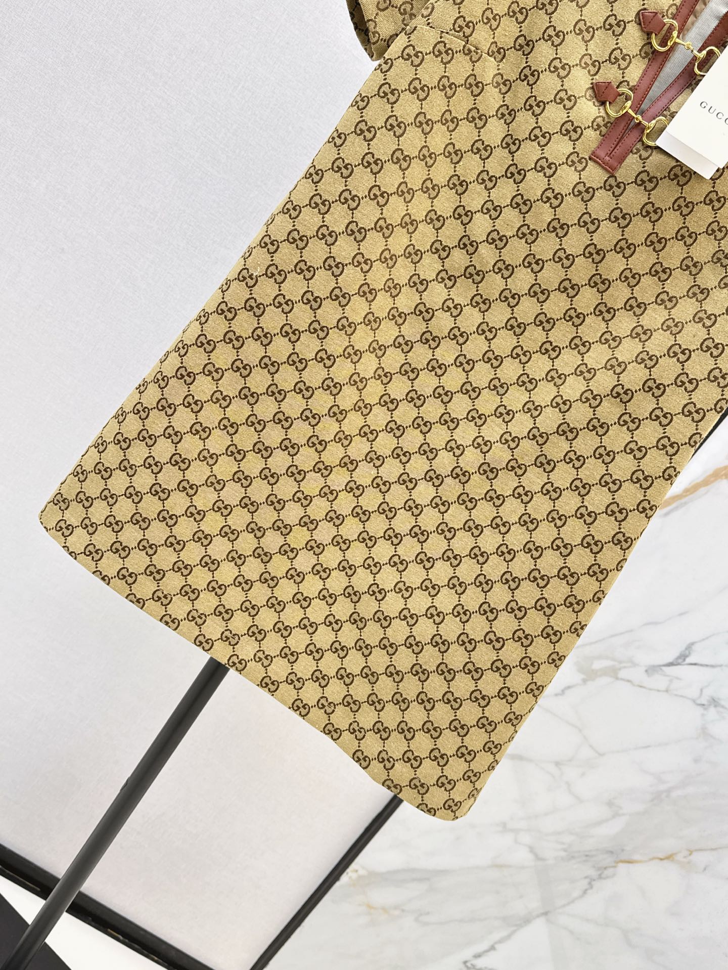 Gu* GG canvas dress with Horsebit