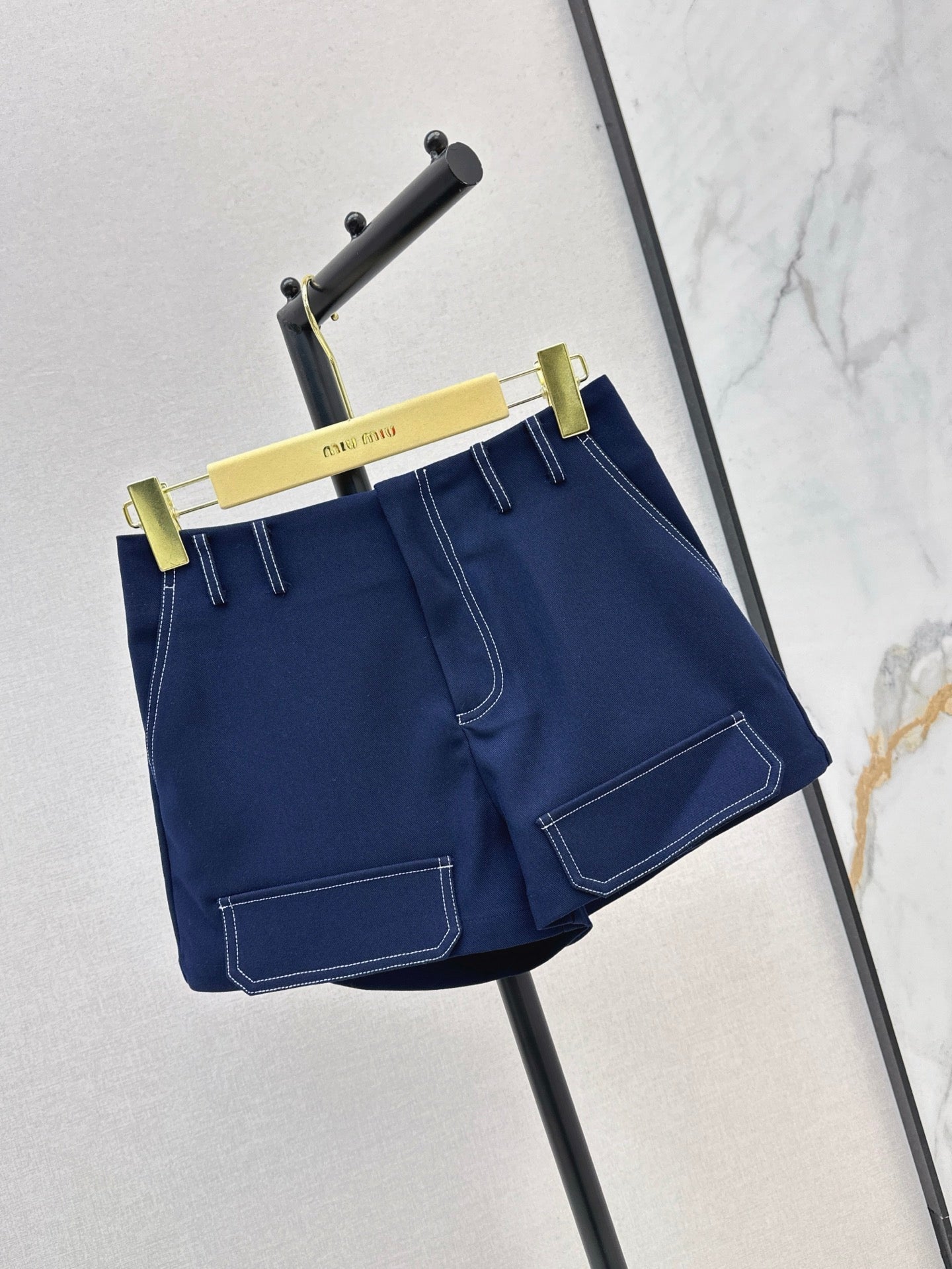 M*u  pocket A-line shorts