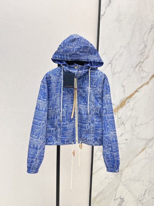 Loui* 25ss Hooded printed jacket