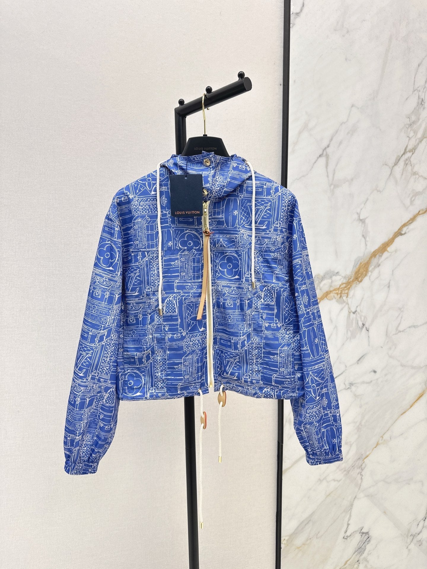 Loui* 25ss Hooded printed jacket