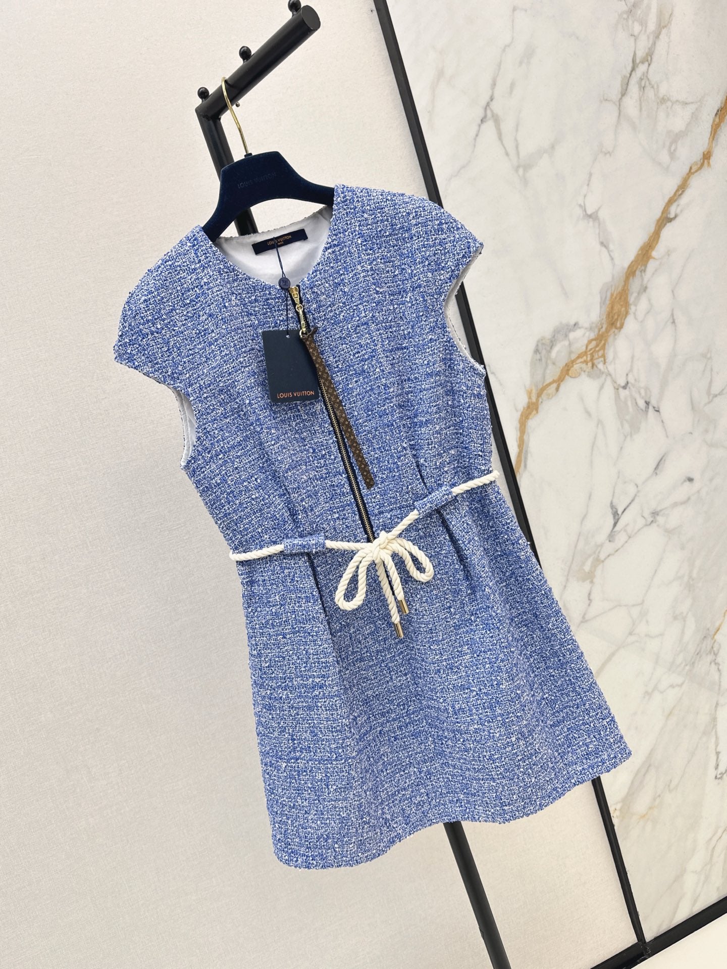 Loui* Zipper Short Sleeve Dress