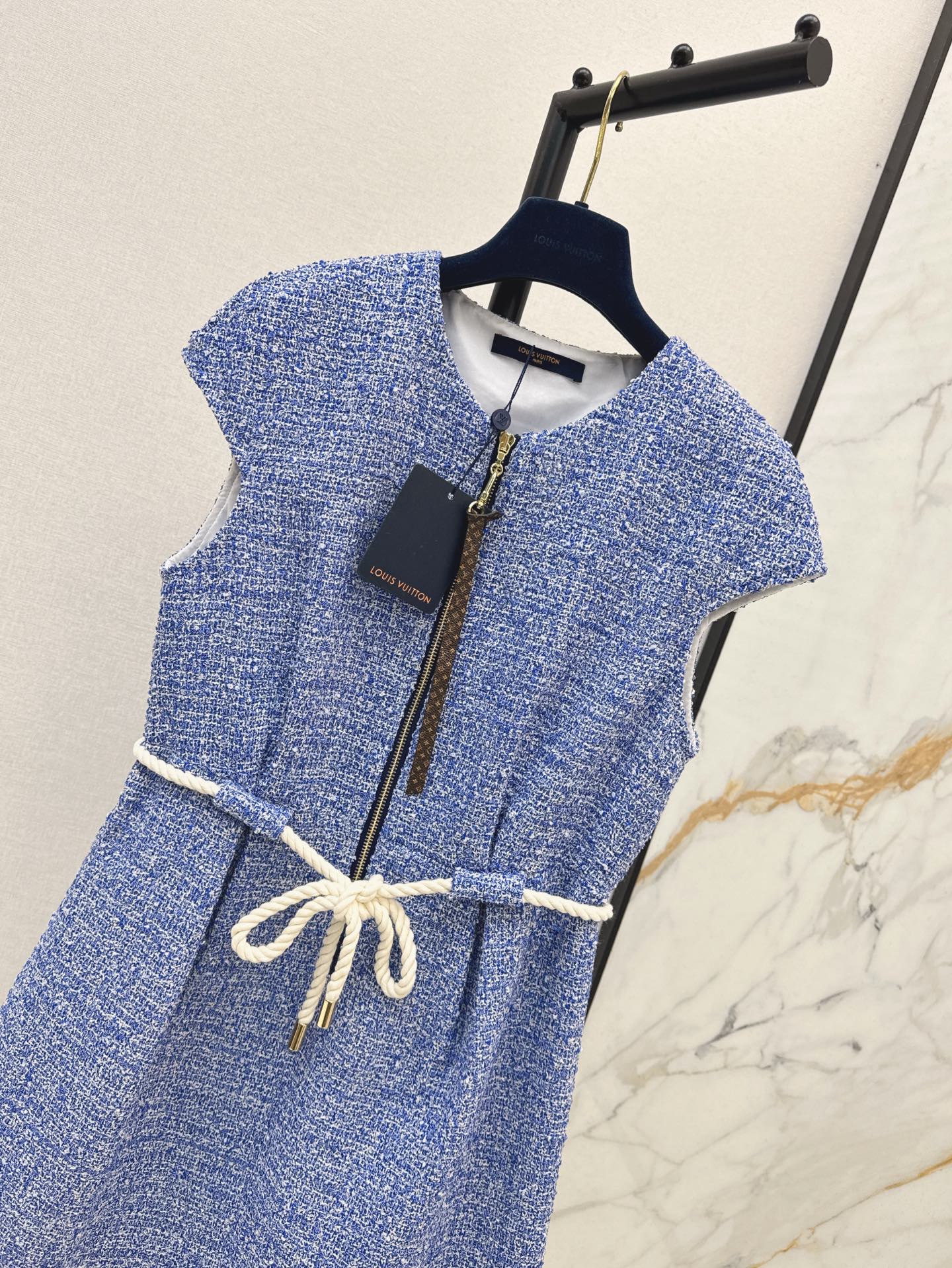 Loui* Zipper Short Sleeve Dress