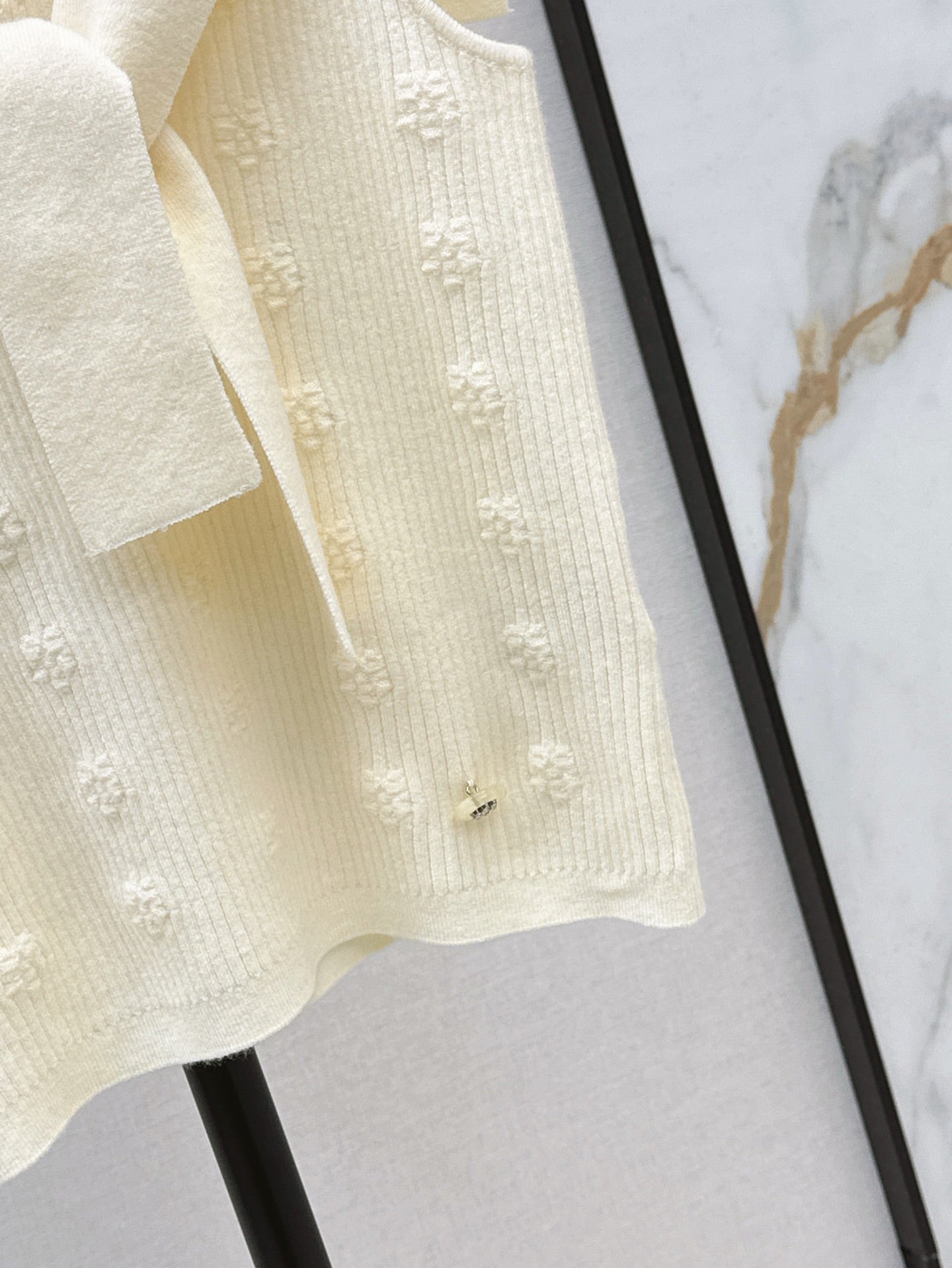 C*nel 25ss Jacquard knit vest