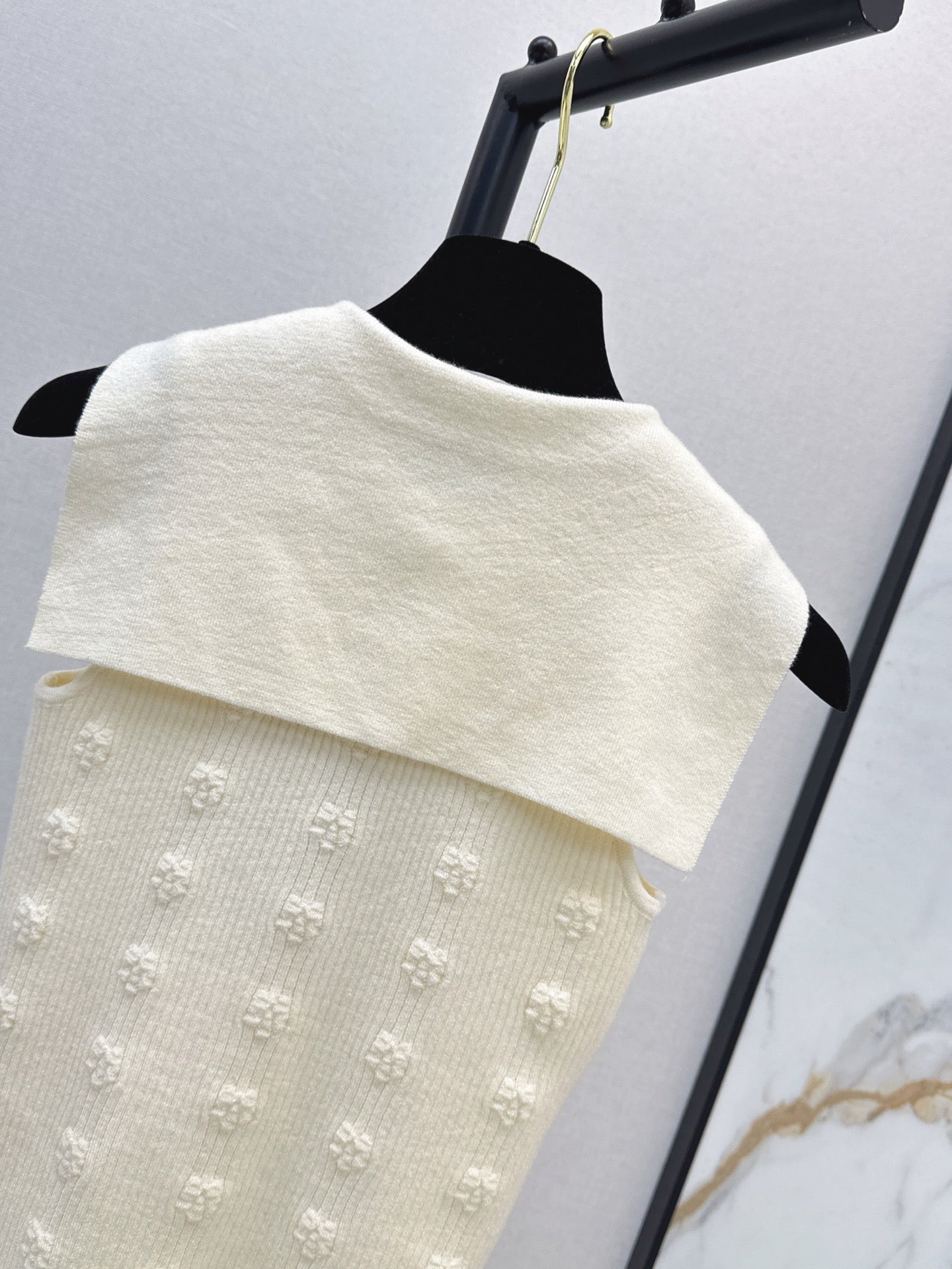 C*nel 25ss Jacquard knit vest