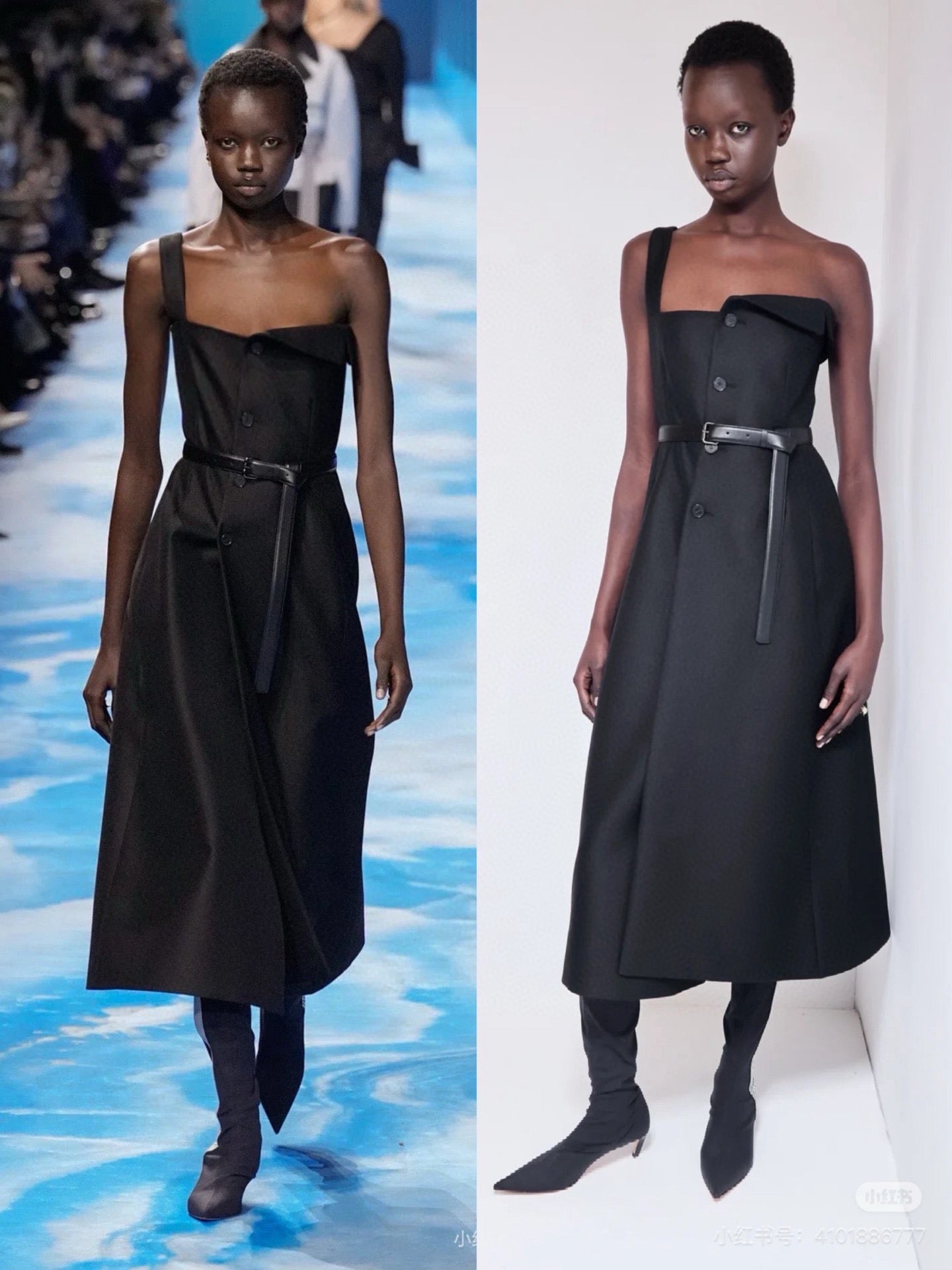 D*r 25ss Leather belt designer dress