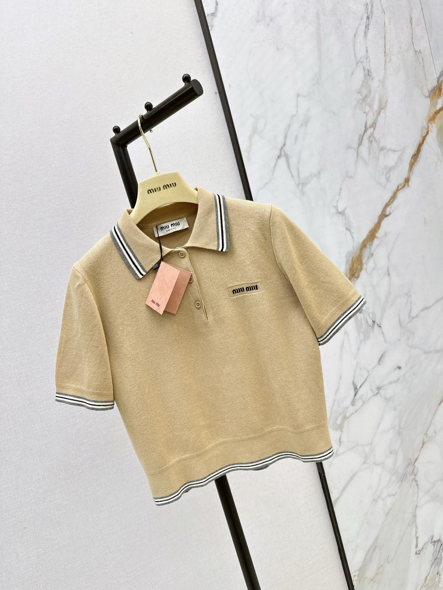 M*u 25ss Short sleeve knit top