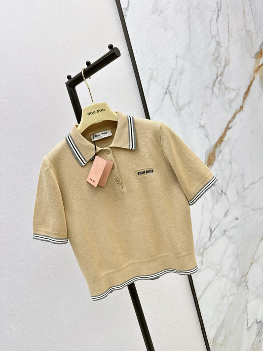 M*u 25ss Short sleeve knit top