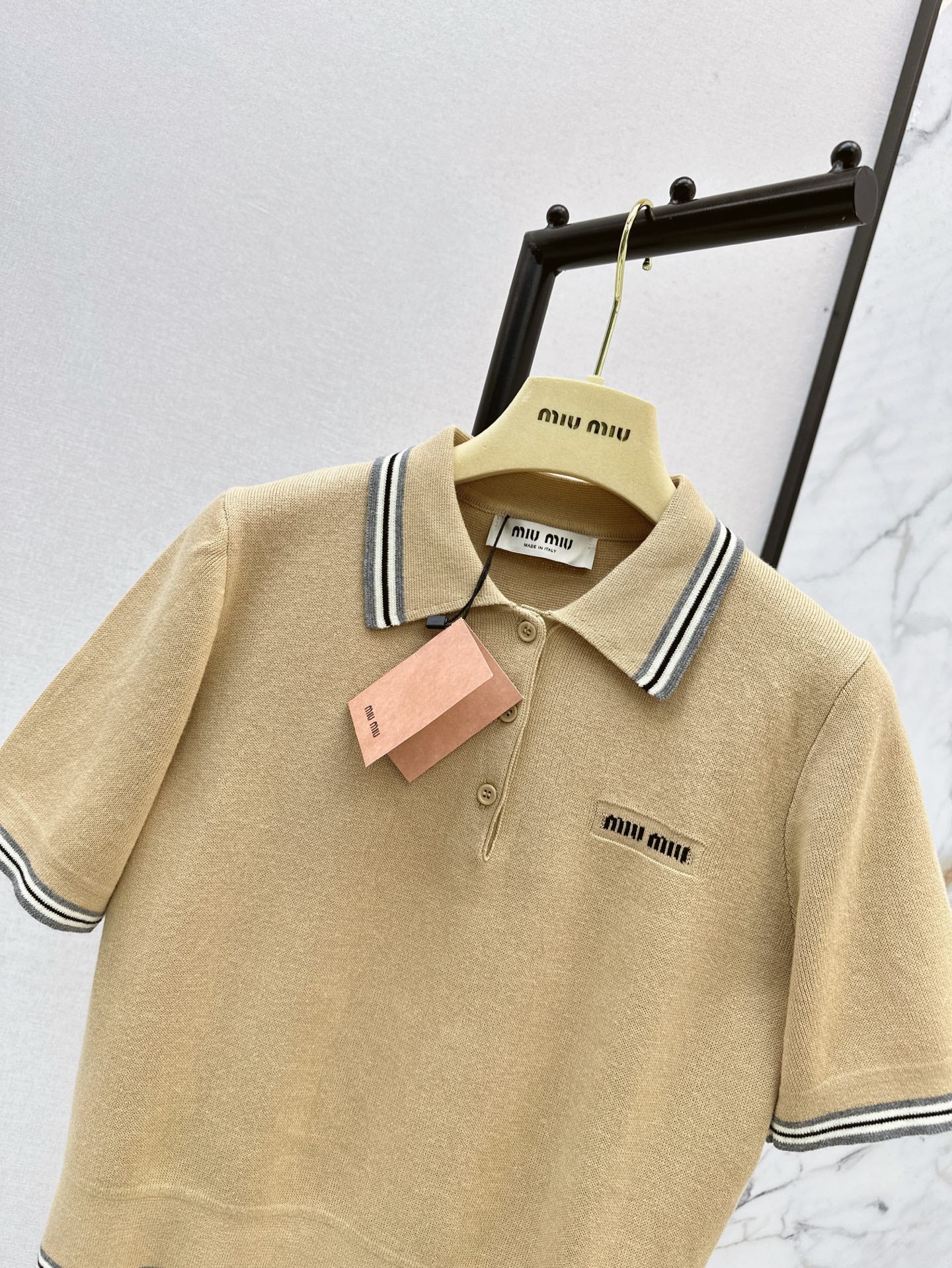 M*u 25ss Short sleeve knit top