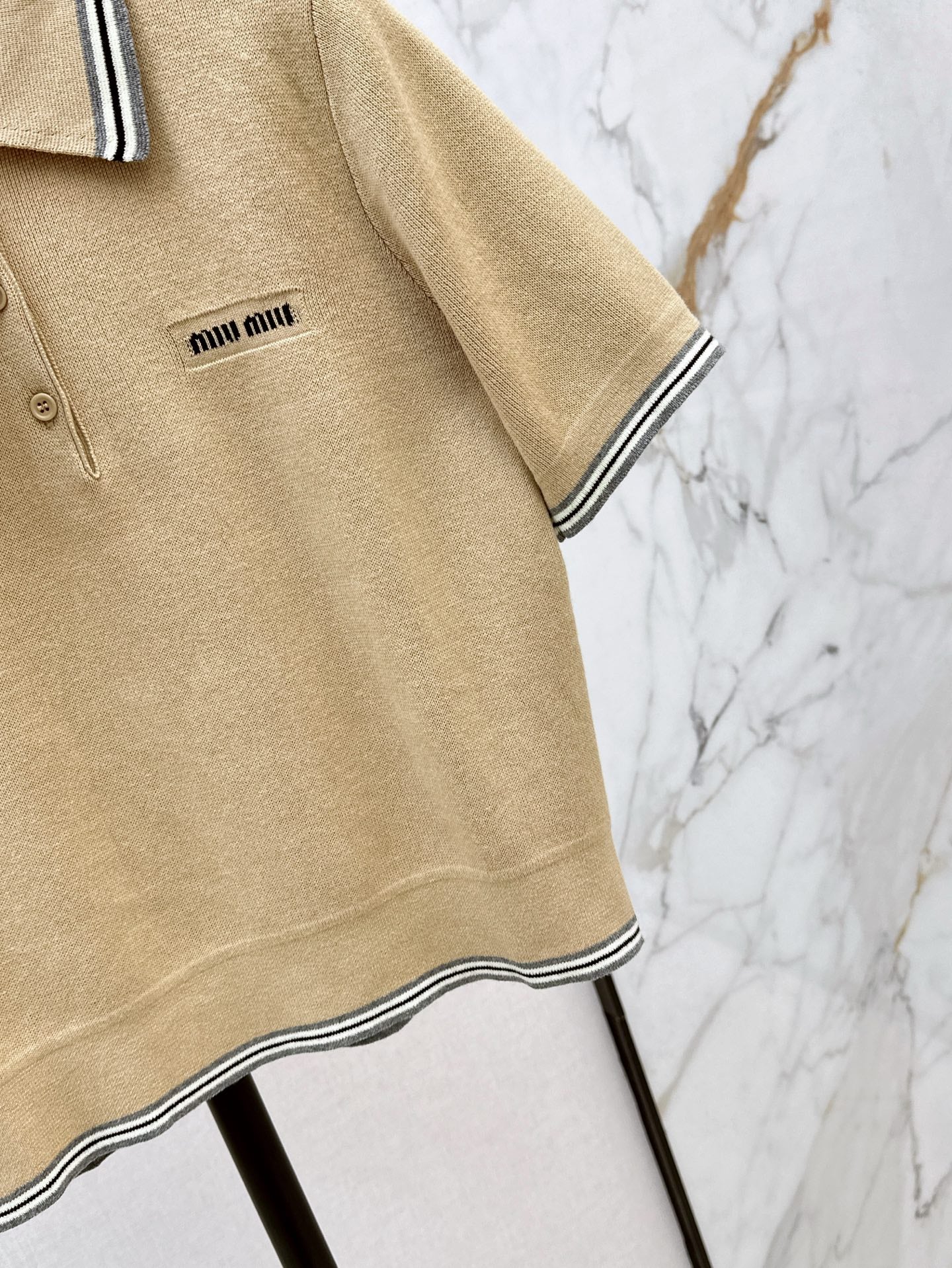 M*u 25ss Short sleeve knit top