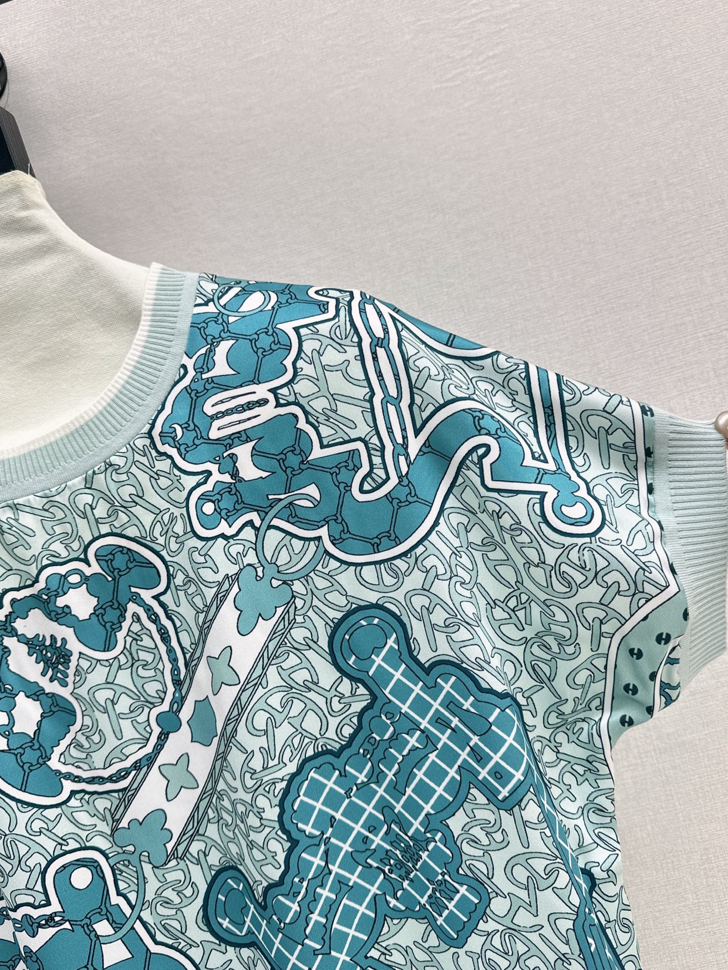 Herm* Short-sleeve twillaine sweater