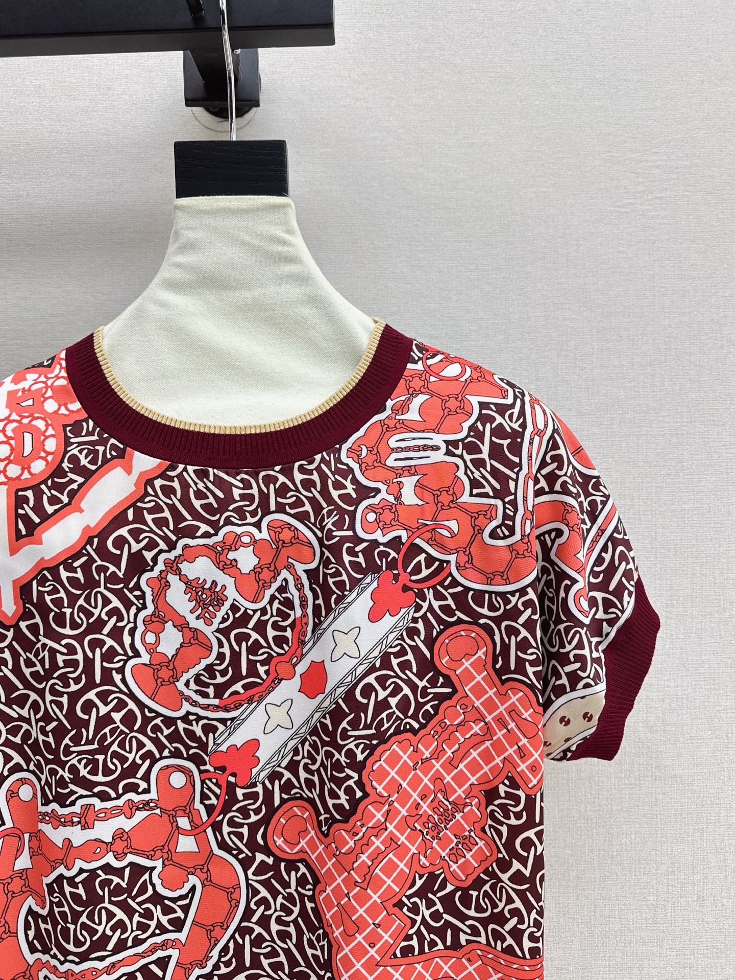 Herm* Short-sleeve twillaine sweater