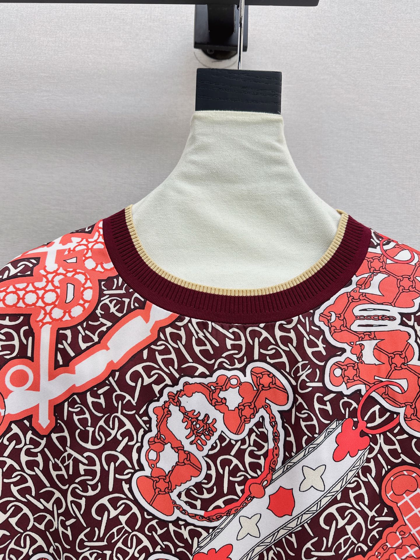 Herm* Short-sleeve twillaine sweater