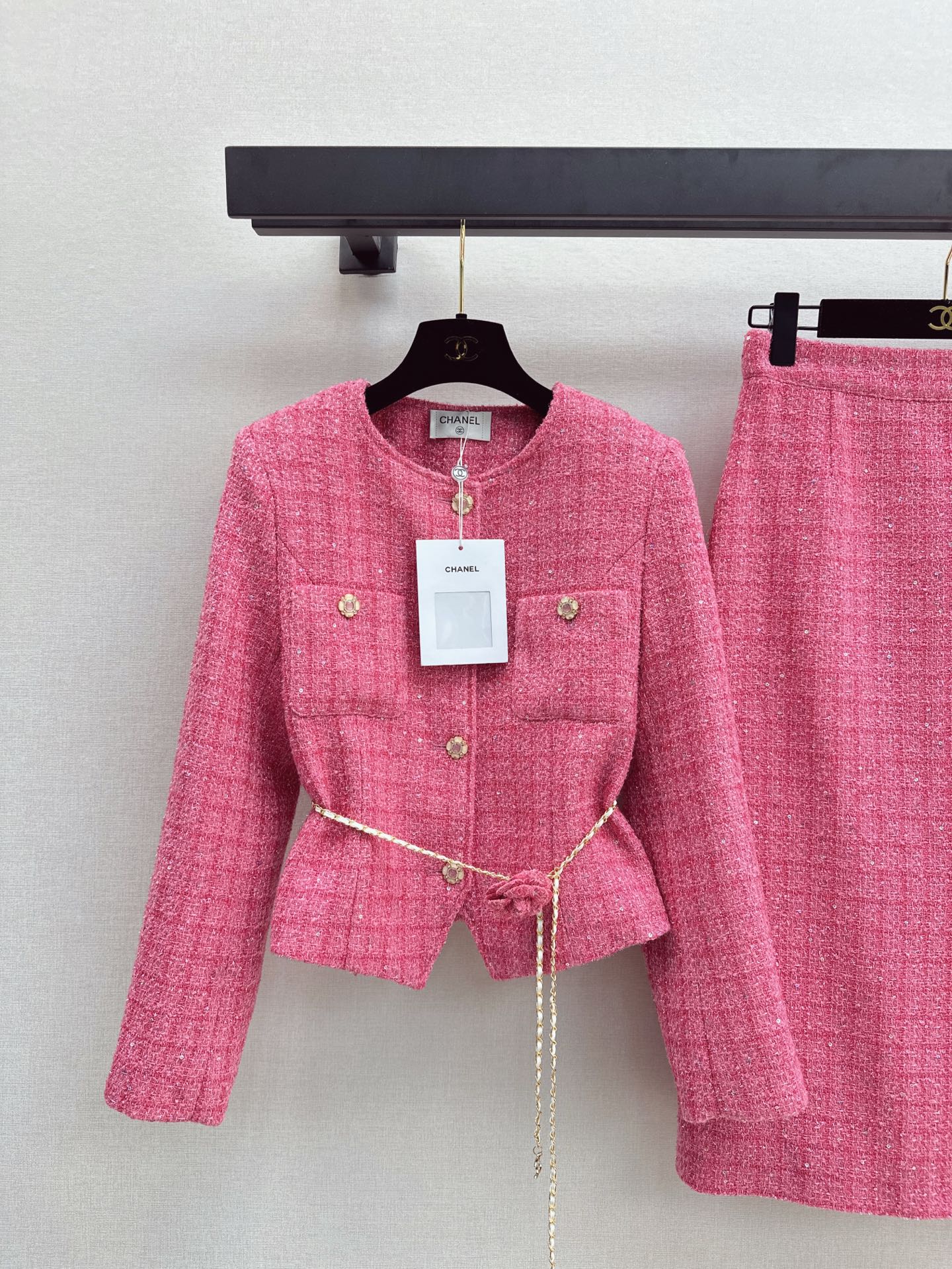 C*nel tweed Jacket + Skirt suit