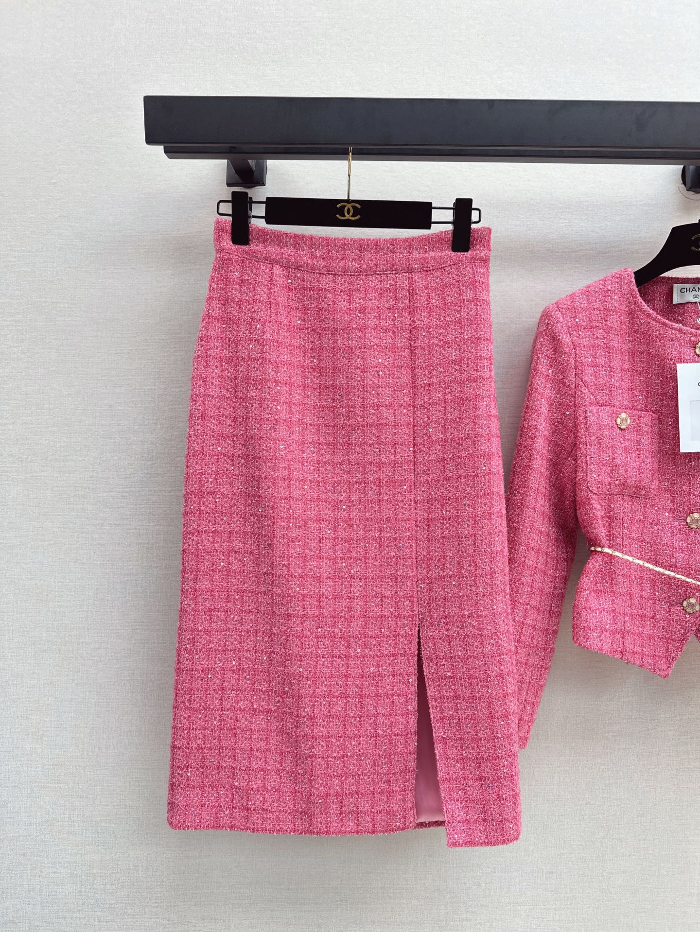 C*nel tweed Jacket + Skirt suit